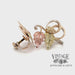 Black Hills Gold earrings in 10ky and 12k pink and green gold video