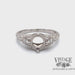 Vintage inspired 14kw diamond ring for 1 carat center stone video