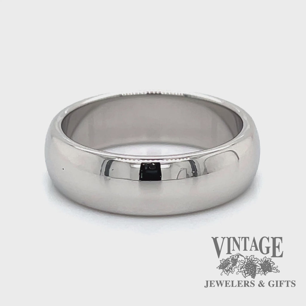 Tiffany and company platinum 6mm comfort fit ring band video