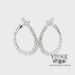 Twisted diamond 1.5CTW 14kw gold hoop earrings video