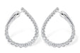 Twisted diamond 1.5CTW 14kw gold hoop earrings Manufacturer pic