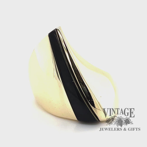 Onyx Modern 14ky gold ring video