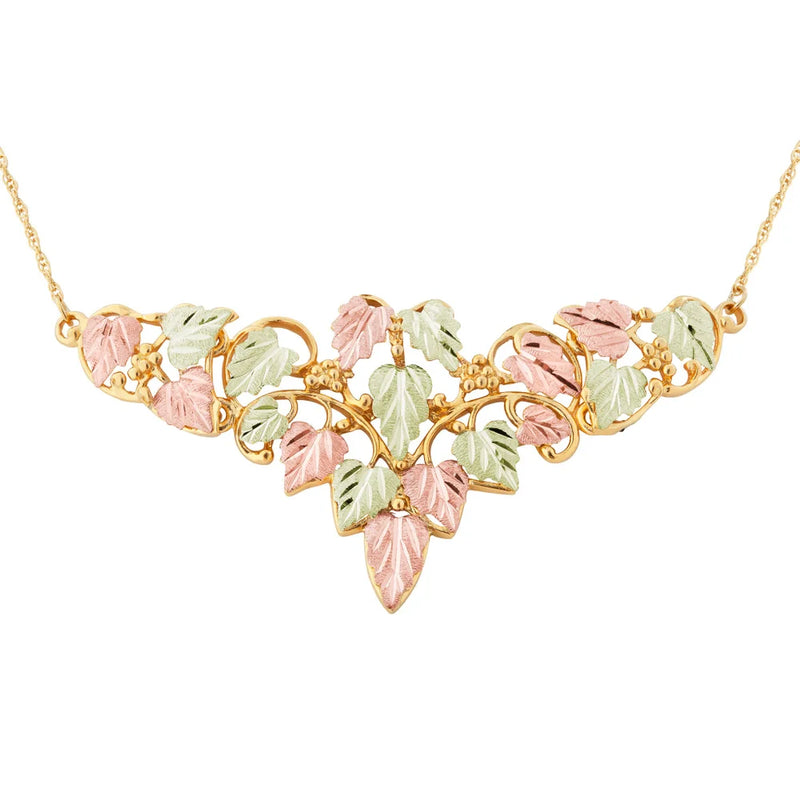 Black Hills Gold necklace 10k and 12k multi-color gold