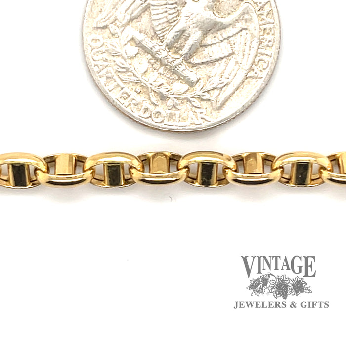 7.5" mariner link 14k gold bracelet
