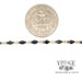 10 karat yellow gold sapphire and diamond link bracelet, shown with quarter for size reference