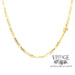 22”, 2.4mm width 10ky gold figaro chain