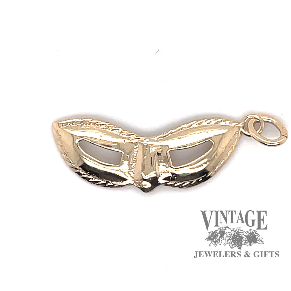 Masquerade charm in 14ky gold — Vintage Jewelers & Gifts, LLC.