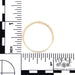 Dimensions of 14 karat yellow gold openwork "vines" design ring