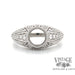 Art Deco inspired 14kw gold diamond ring