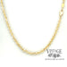 20”, 2.6mm thick 14ky gold rope chain