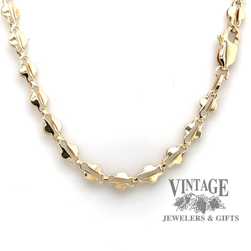 Fancy link 14k gold chain