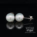 14k white gold 10 mm south sea pearl stud earrings