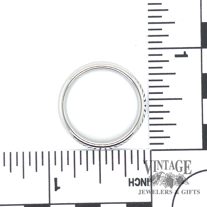 Tiffany and company platinum 6mm comfort fit ring band scale
