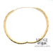 Hinged 14ky gold argyle pattern bangle bracelet open