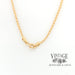 14 karat  yellow gold 18"  wheat chain showing spring clasp.