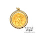 St. Christopher 14ky gold 22mm medallion