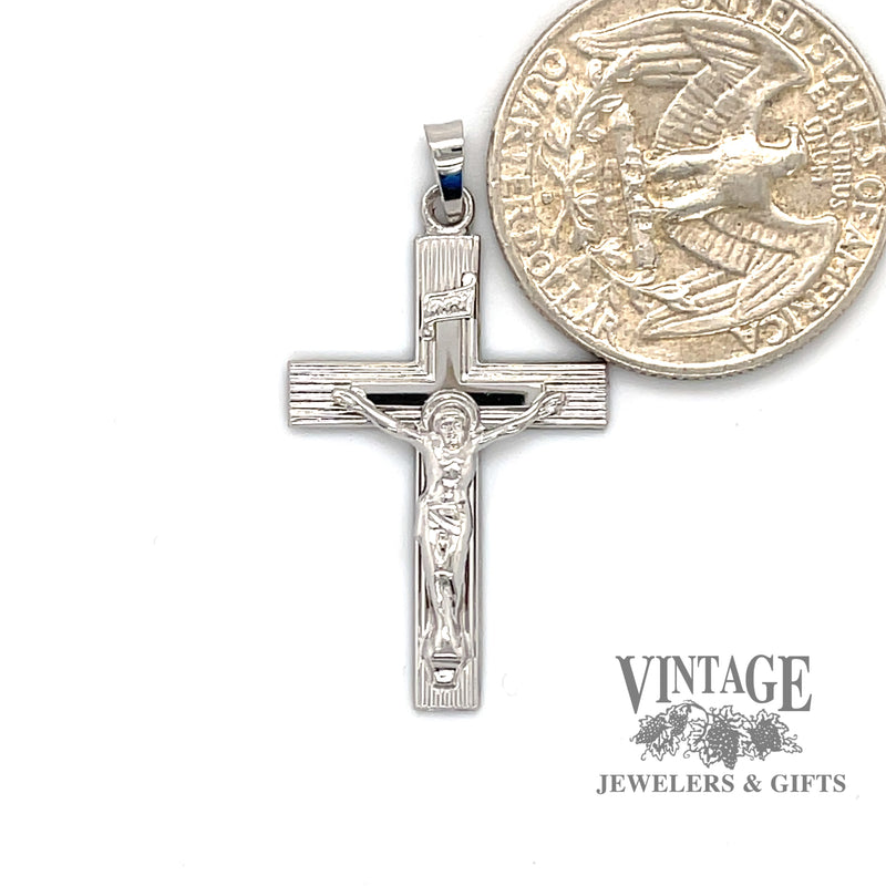 Crucifix 14kw gold pendant