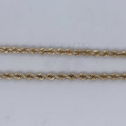 2.9 mm solid 14 karat yello gold chain.