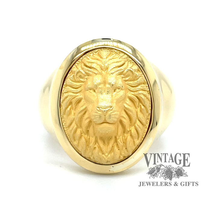 Effy Safari 14K Yellow Gold Diamond and Tsavorite Lion Head Ring, 0.69 –  effyjewelry.com
