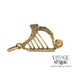 9 karat yellow gold antique Irish harp hand engraved charm