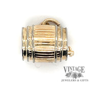 14 karat yellow gold Beer Barrel charm