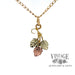 Black Hills Gold grape leaf necklace