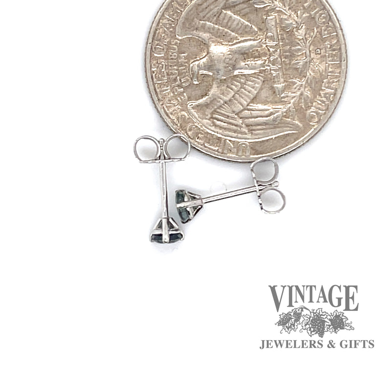 .43 CTW natural alexandrite 14kw gold stud earrings