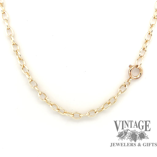 21” 3.5mm 14ky gold loose cable chain