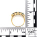 14 karat yellow gold Mystic topaz band ring, size reference