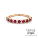 Ruby and diamond 14kr gold ring