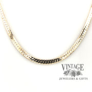 14 karat yellow gold 16” Herringbone  chain