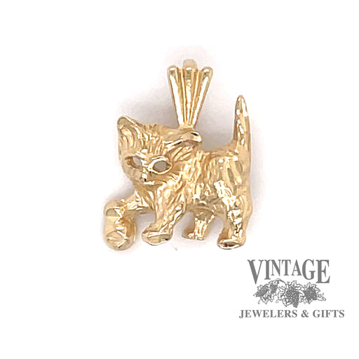 Kitty Cat charm in 14ky gold
