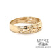 14 karat yellow gold openwork "vines" design ring, side view