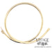 Yellow gold omega necklace