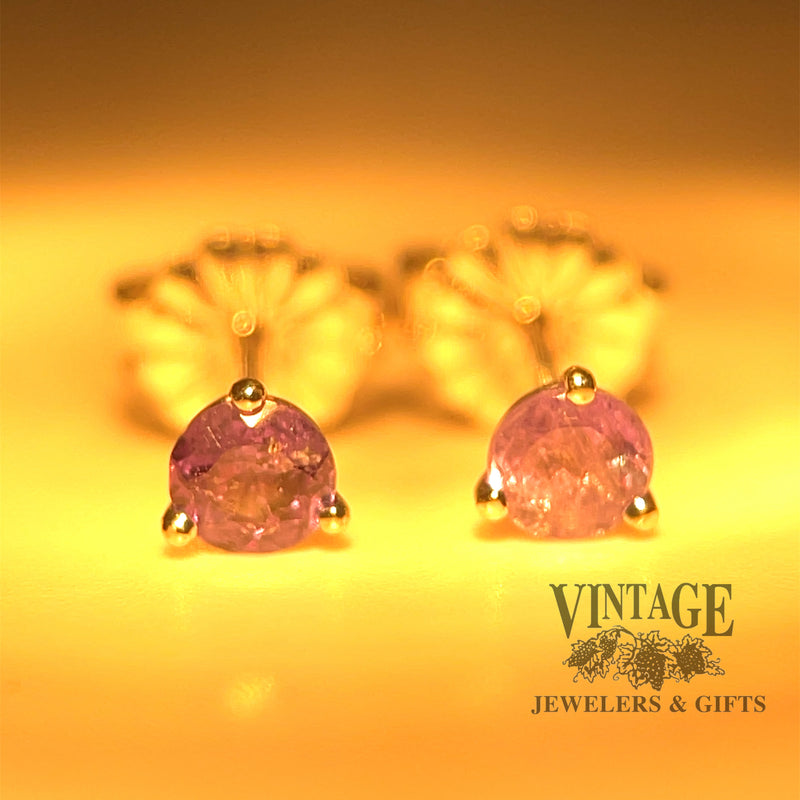 .43 CTW natural alexandrite 14kw gold stud earrings