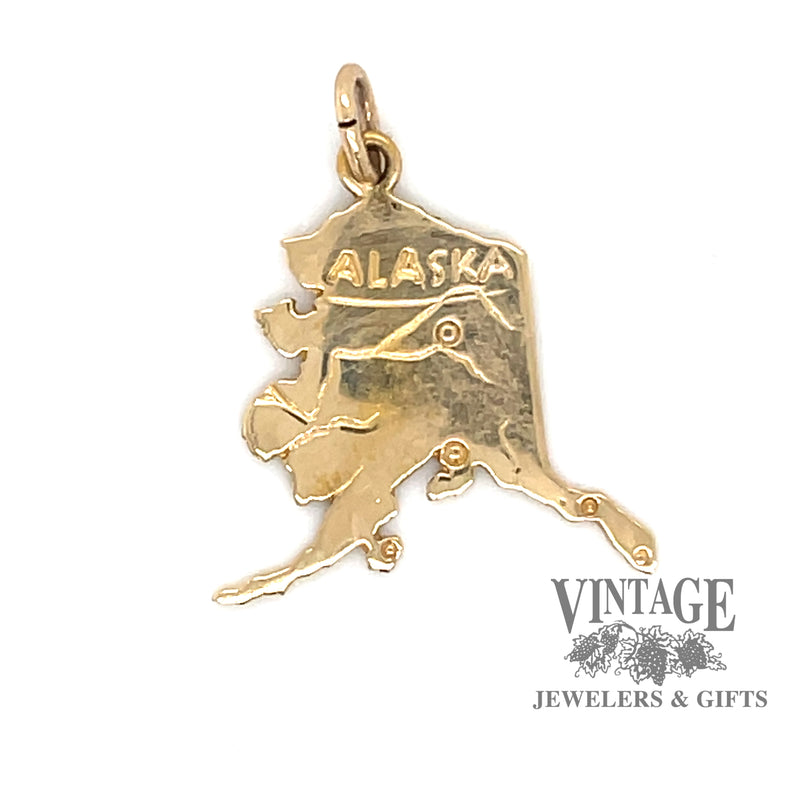 Alaska charm in 10ky gold