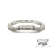 Platinum and sapphire curved ring band