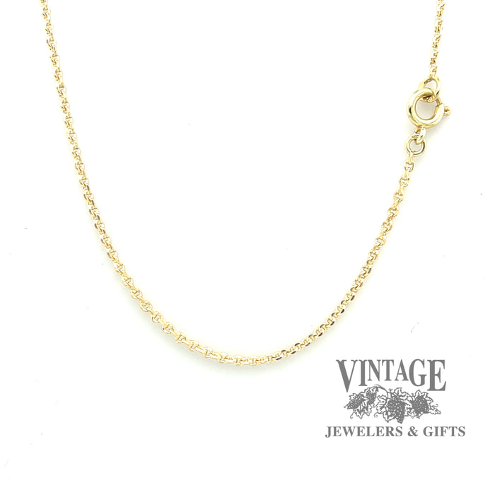 20” 14ky gold 1.5 mm cable chain