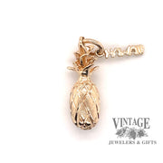 Pineapple 14ky gold charm
