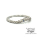 Platinum and sapphire curved ring band angle