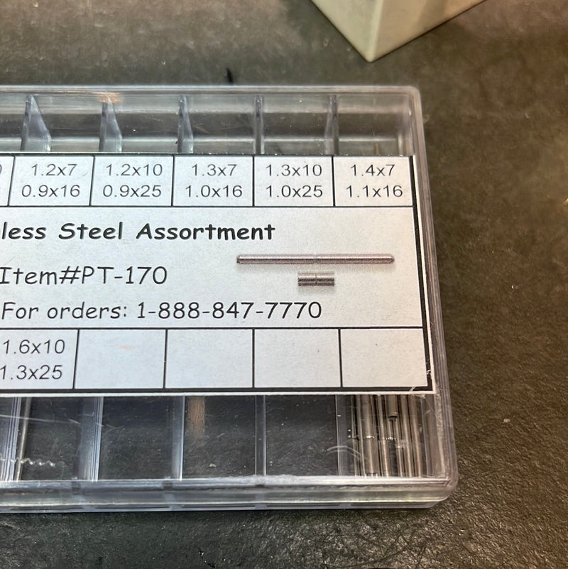 Watch pin and notched tube install