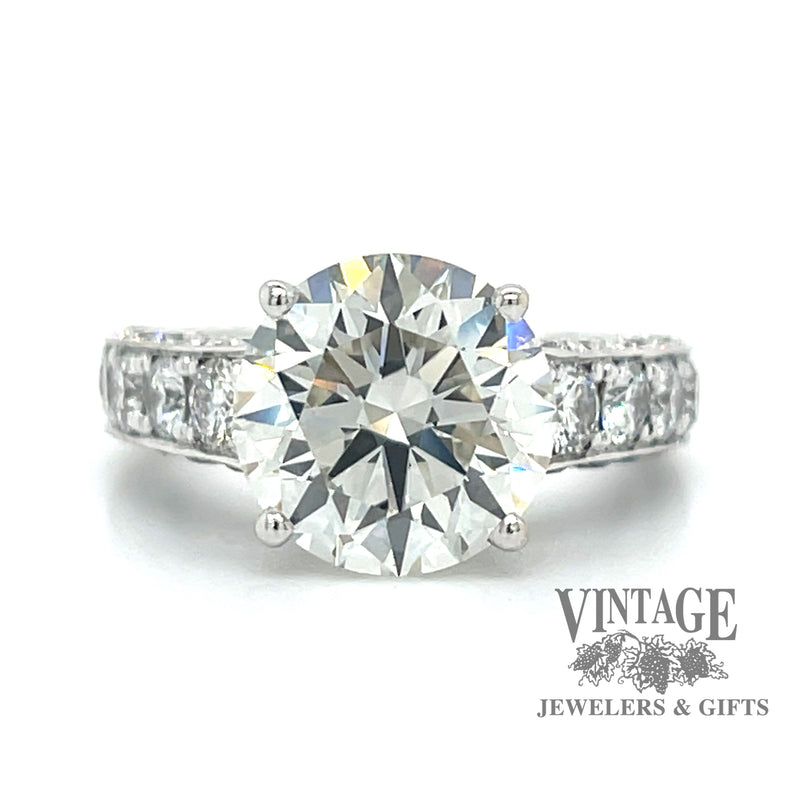 7 CTW natural diamond 18kw gold ring