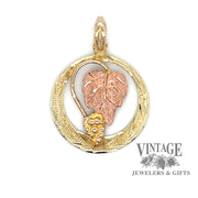 Black Hills Gold 10/12 karat gold pendant
