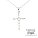 Diamond 14kw gold cross necklace