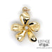 14 karat yellow gold diamond flower pendant