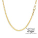 20”, 2.2 mm thick 14ky gold wheat chain