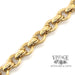 18 karat estate yellow gold fancy rolo style link bracelet