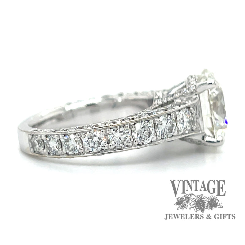 7 CTW natural diamond 18kw gold ring