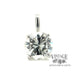 .95 carat Natural diamond 14kw gold solitaire pendant close