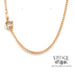 18 karat rose gold curb link chain